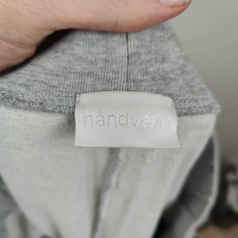 Handvaerk Pants Mens Small Gray Peruvian‎ Cotton Drawstring Jogger Minimalist
